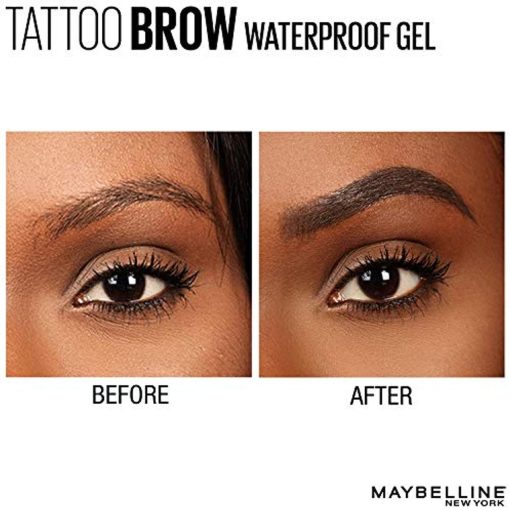 Maybelline TattooStudio Longwear Waterproof Eyebrow Gel Makeup Black Brown - Suthern Picker