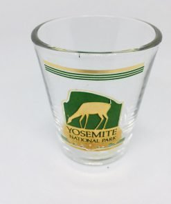 Yosemite National Park Collectible Shot Glass Green Gold Deer - Suthern Picker