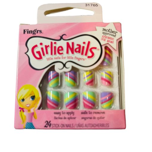 Fing'rs Girlie Nails Full Cover Nail Stickers For Kids New & Sealed 31765 - Suthern Picker
