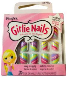 Fing'rs Girlie Nails Full Cover Nail Stickers For Kids New & Sealed 31765 - Suthern Picker