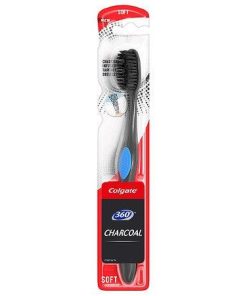 Colgate Plus Colgate Toothbrush Soft Charcoal Infused Tapered Bristles 360 Fhs - Suthern Picker