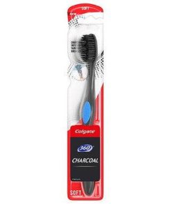 Colgate Plus Colgate Toothbrush Soft Charcoal Infused Tapered Bristles 360 Fhs - Suthern Picker