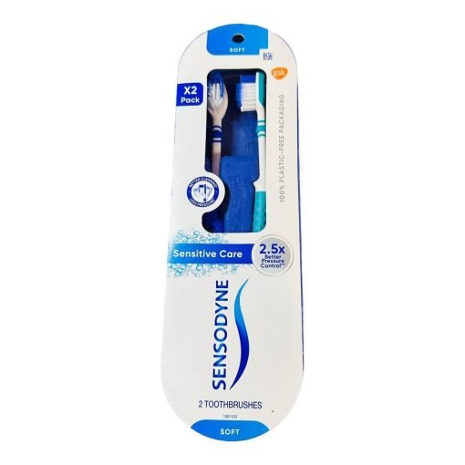 Sensodyne Sensitive Care Soft 2 Pack Toothbrush New Color Varies Pressure Control - Suthern Picker