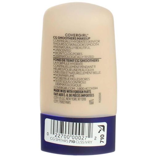 CoverGirl Aqua Smoothers Liquid Makeup Classic Ivory #710 1 oz. - Suthern Picker
