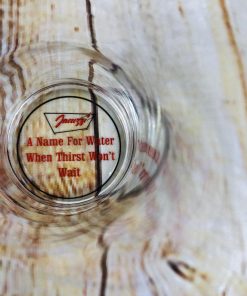 Jacuzzi Vintage Collector Glass With Logo Slogan On Bottom 5 Inch Tall 1 - Suthern Picker