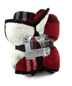 Member’s Mark Oversized Reversible Cozy Throw Blanket 5 ft x 6 ft Mikolaj Plaid - Suthern Picker