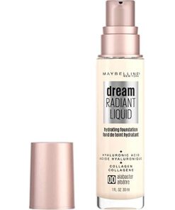 Maybelline Dream Radiant Liquid Lightweight Liquid Foundation Alabaster 00 - Suthern Picker