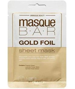 Masque Bar Gold Foil Sheet Mask Hydration Lavender 1.01 Fluid Ounce - Suthern Picker