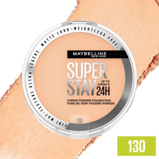 Maybelline New York Super Stay 24HR Hybrid Powder Foundation #130 1 Count - Suthern Picker