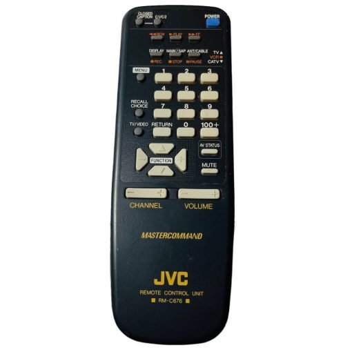 Genuine JVC RM-C676 Remote Control Mastercommander Tested Works NO BACK - Suthern Picker