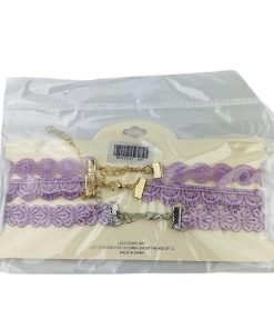 Mia Collection Lace Choker Necklace Light Purple 3 Pack - Suthern Picker