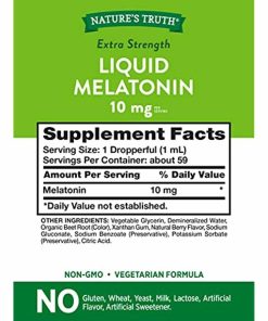 Nature's Truth Melatonin Liquid 10mg 2oz 1 Pack Maximum Strength Berry 03/2022 - Suthern Picker