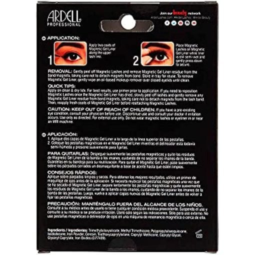 Ardell Magnetic Gel EyeLiner & False Lashes Wispies Black 1 set - Suthern Picker