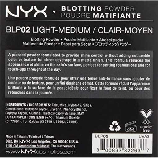 NYX Professional Makeup Blotting Powder, Light/Medium 0.29 Ounce - Suthern Picker