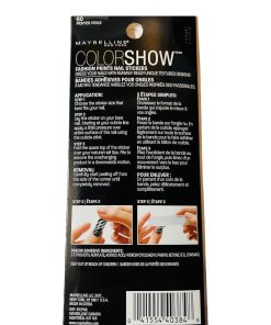Maybelline Color Show Fashion Prints Mirror Nail Stickers #10 Golden Distress - Suthern Picker