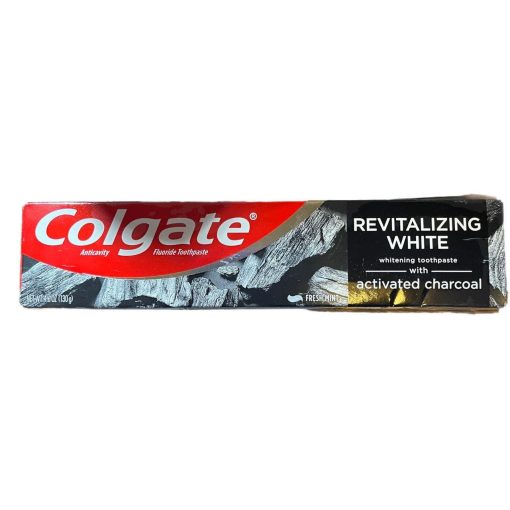 Colgate Essentials Charcoal Teeth Whitening Toothpaste Revitalizing White 4.6 oz - Suthern Picker