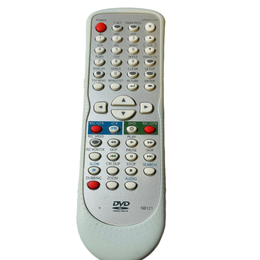 Sylvania NB121 DVD/VCR Remote for DVR90VG NB121UD WFR205 NB171UD Remote Control NO BACK - Suthern Picker