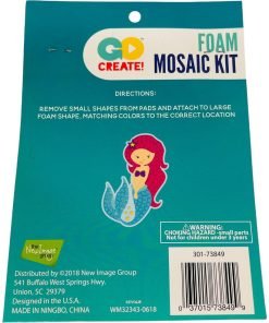 New Image Group Foam Mosaic Kit Mermaid Go Create Ages 8+ - Suthern Picker