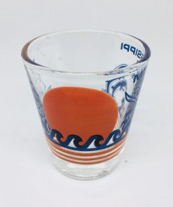 Mississippi Gulf Coast Collectible Shot Glass Sail Boat Dolphins - Suthern Picker