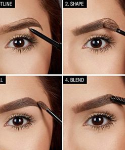 Maybelline TattooStudio Longwear Waterproof Eyebrow Gel Makeup Black Brown - Suthern Picker