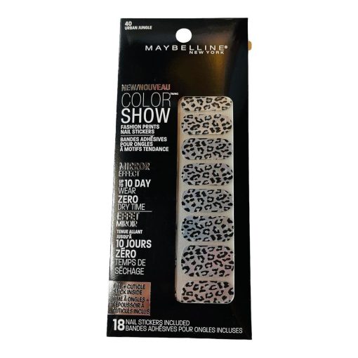 Maybelline Color Show Fashion Prints Mirror Nail Stickers #40 Urban Jungle - Suthern Picker