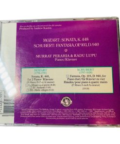 Mozart: Sonata K448 Schubert: Fantasia Op. 103 D940 CD Oct-1990 CBS Records - Suthern Picker