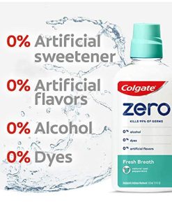 Colgate Zero Alcohol Free Mouthwash with CPC Natural Cool Peppermint 17.4 oz - Suthern Picker