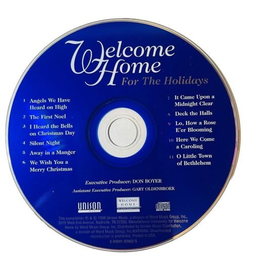 Welcome Home For The Holidays CD 1998 Unison Music - Suthern Picker