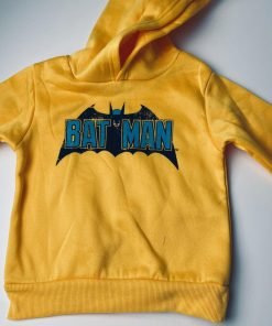 Boys 2T Batman Hoodie Sweat Shirt Yellow New With Tags NWT - Suthern Picker