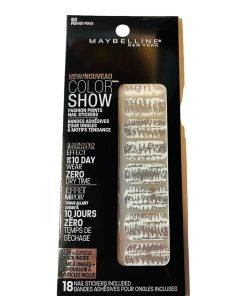 Maybelline Color Show Fashion Prints Mirror Nail Stickers #60 Frayed Foils - Suthern Picker