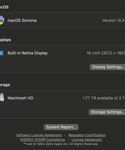 Apple MacBook Pro 8 Core i9 16