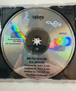 Bruno Walter Mozart Symphonies & Serenade CD Virtuoso Label CD 1988 Metromusica