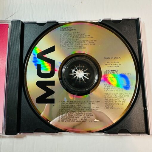 Conway Twitty 20 Greatest Hits CD Album - Image 3