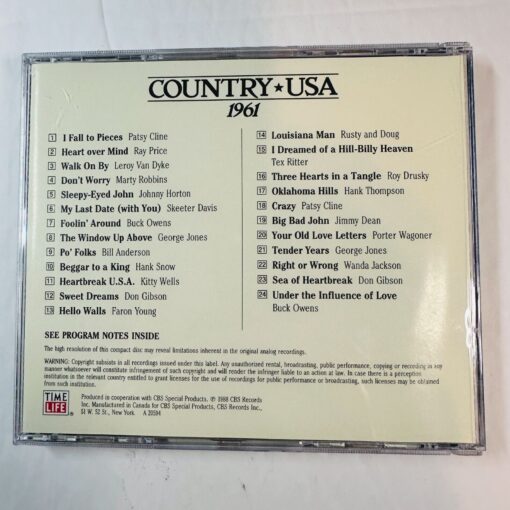 Country USA 1961 CD Time Life - Image 2