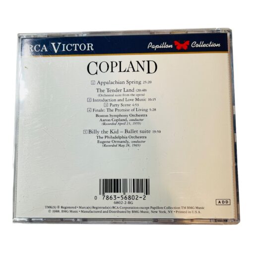 Copland: Appalachian Spring The Tender Land Billy the Kid CD - Image 2
