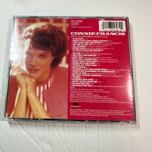 Connie Francis Rock Sides 1957-1964 CD Album Polydor Germany Edition - Image 2