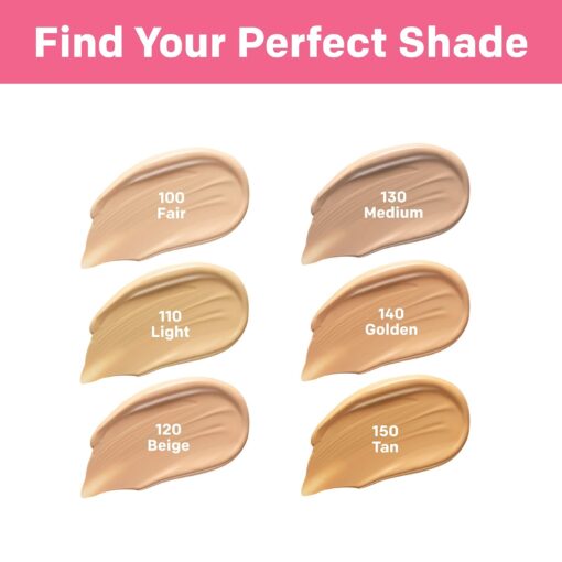 Almay Skin Perfecting Healthy Biome Foundation Prebiotic Complex SPF 25 150 Tan - Image 6