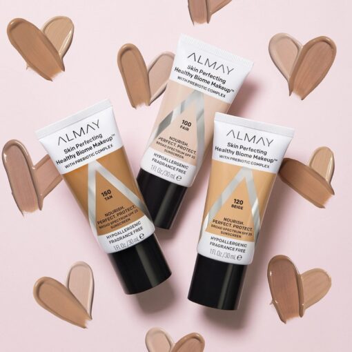 Almay Skin Perfecting Healthy Biome Foundation Prebiotic Complex SPF 25 150 Tan - Image 8