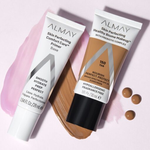 Almay Skin Perfecting Healthy Biome Foundation Prebiotic Complex SPF 25 150 Tan - Image 9