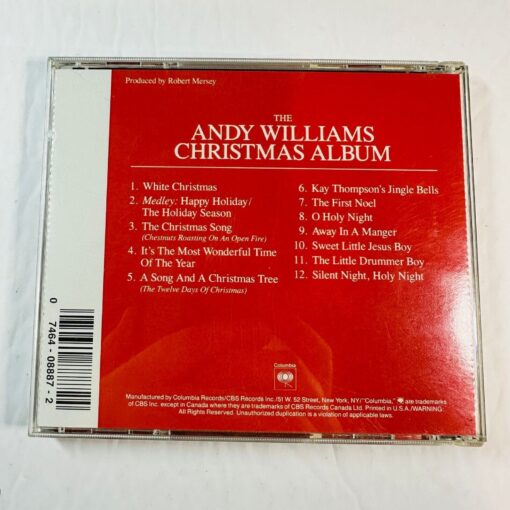 Andy Williams Christmas Album CD Columbia - Image 2