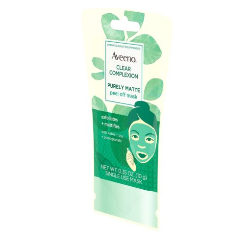 Aveeno Clear Complexion Pure Matte Peel Off Face Mask Alpha Hydroxy Acids - Image 8