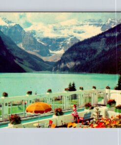 Banff National Park Alberta Canada Lake Louise Victoria Glacier Postcard Posted