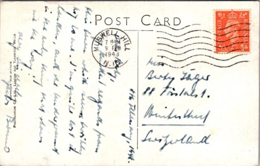B 30701 London Westminster Abbey Postcard 1948 Posted Photocrom - Image 2