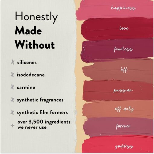 Honest Beauty Hydrating Liquid Lipstick Hyaluronic Acid Happiness12 fl oz - Image 6