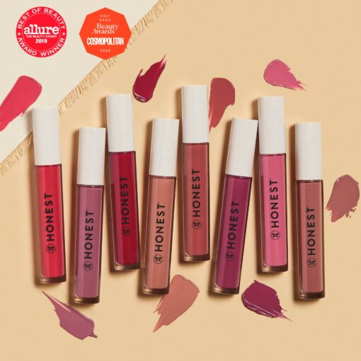 Honest Beauty Hydrating Liquid Lipstick Hyaluronic Acid Happiness12 fl oz - Image 3