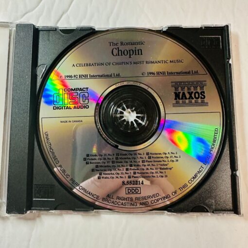 The Romantic Chopin Piano Music CD By Idil Biret Naxos Label Digital Stereo - Image 3
