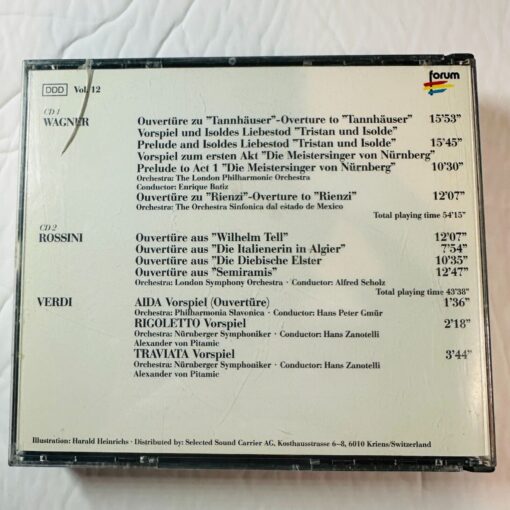Wagner Rossini Verdi Berühmte Ouvertüren 2-CD Forum London Symphony Orchestra - Image 2