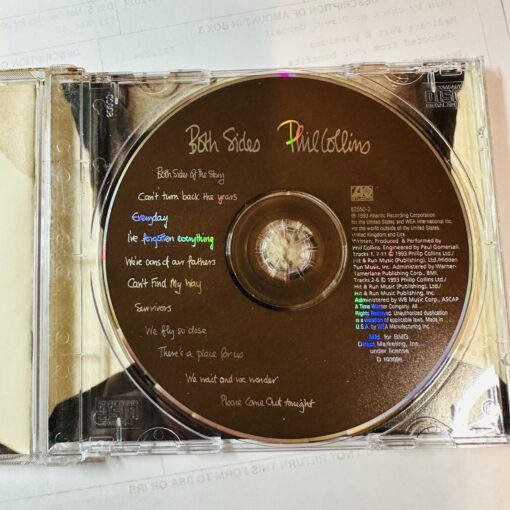 Phil Collins Both Sides Album CD In Jewel Case Atlantic - Image 3