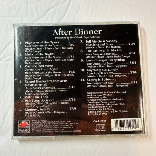 Cigar Aficionado After Dinner Music Moods CD With The Orlando Pops Orchestra - Image 2