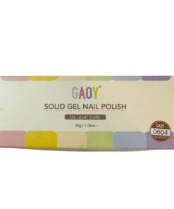 Gaoy Solid Gel Nail Polish UV Light Cure 11.06 Oz Beige Shade 0604 Long-Lasting